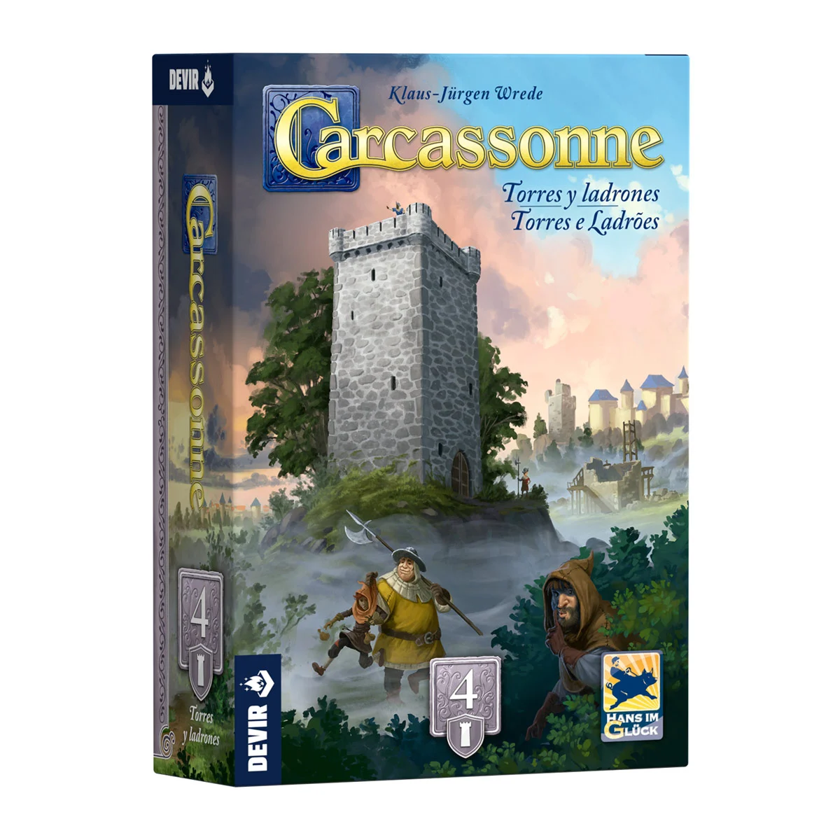 Caja de Carcassonne Expansiones – Torres y Ladrones