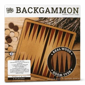 Backgammon de madera plegable | Juego clásico 2 jugadores